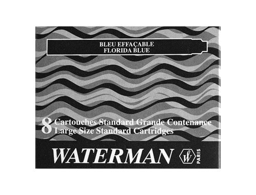Tinta estilografica waterman pretacaixa 8 cartuchos , Waterman , 23122 , 3034325200194